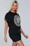 SAFETY PIN TSHIRT DRESS
